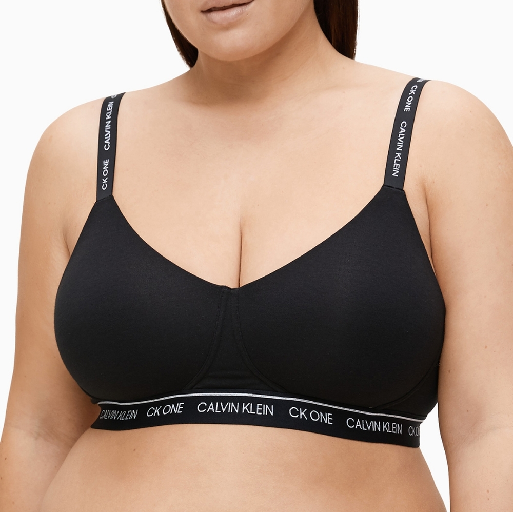Calvin Klein CK1 Plus Cotton Wirefree Bralette - Picture 1 of 4
